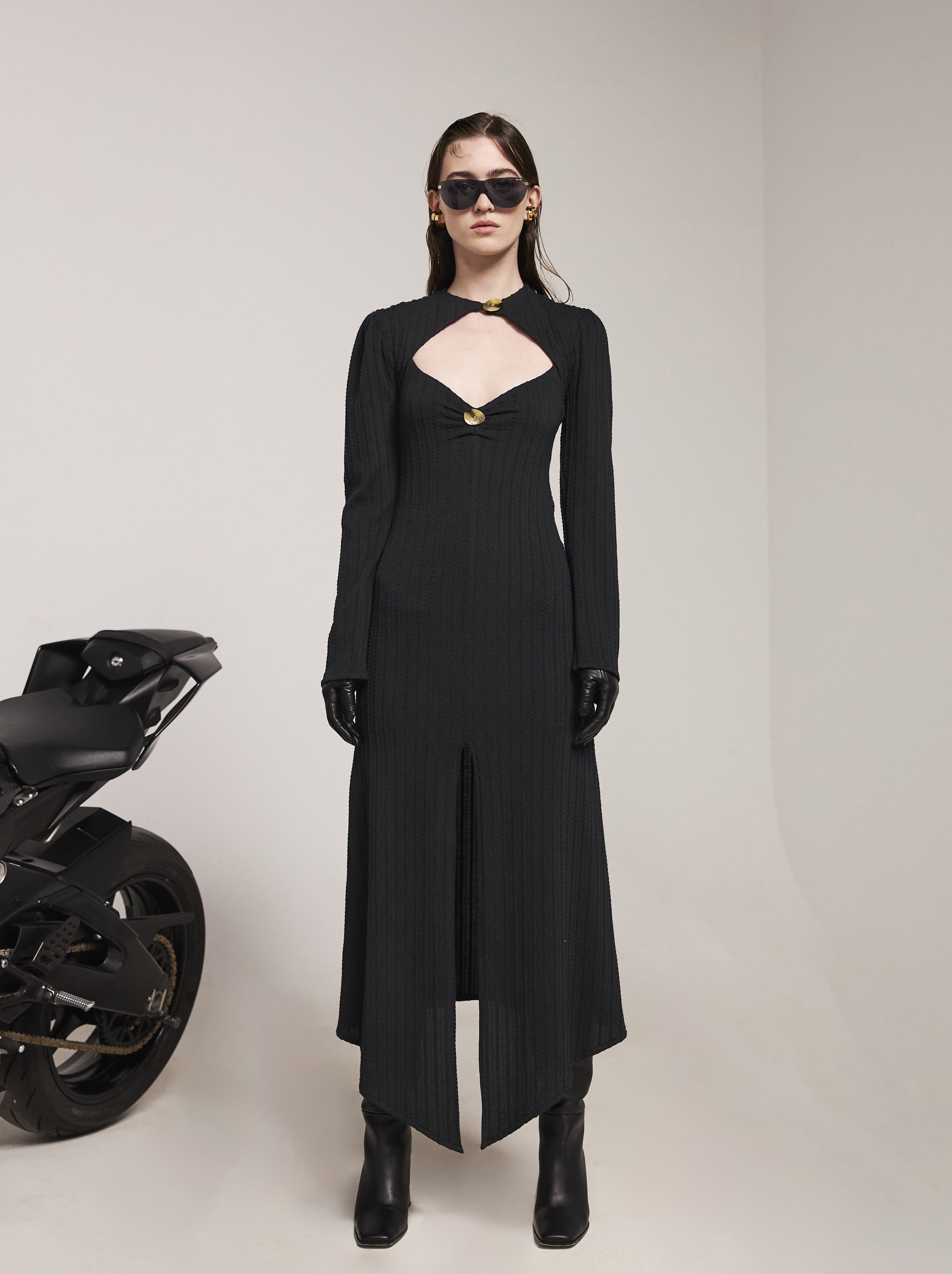 Temu Black Dress