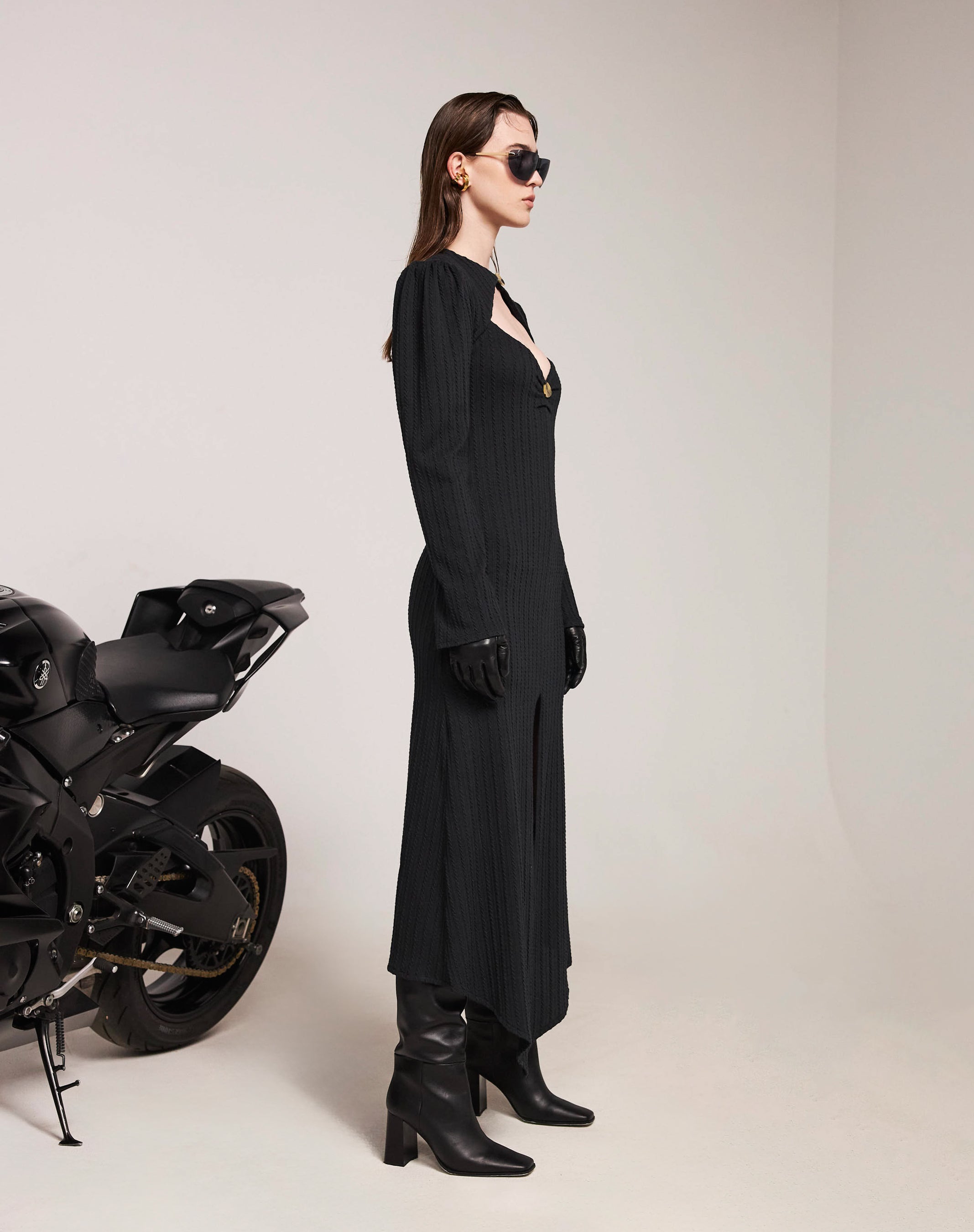 Temu Black Dress