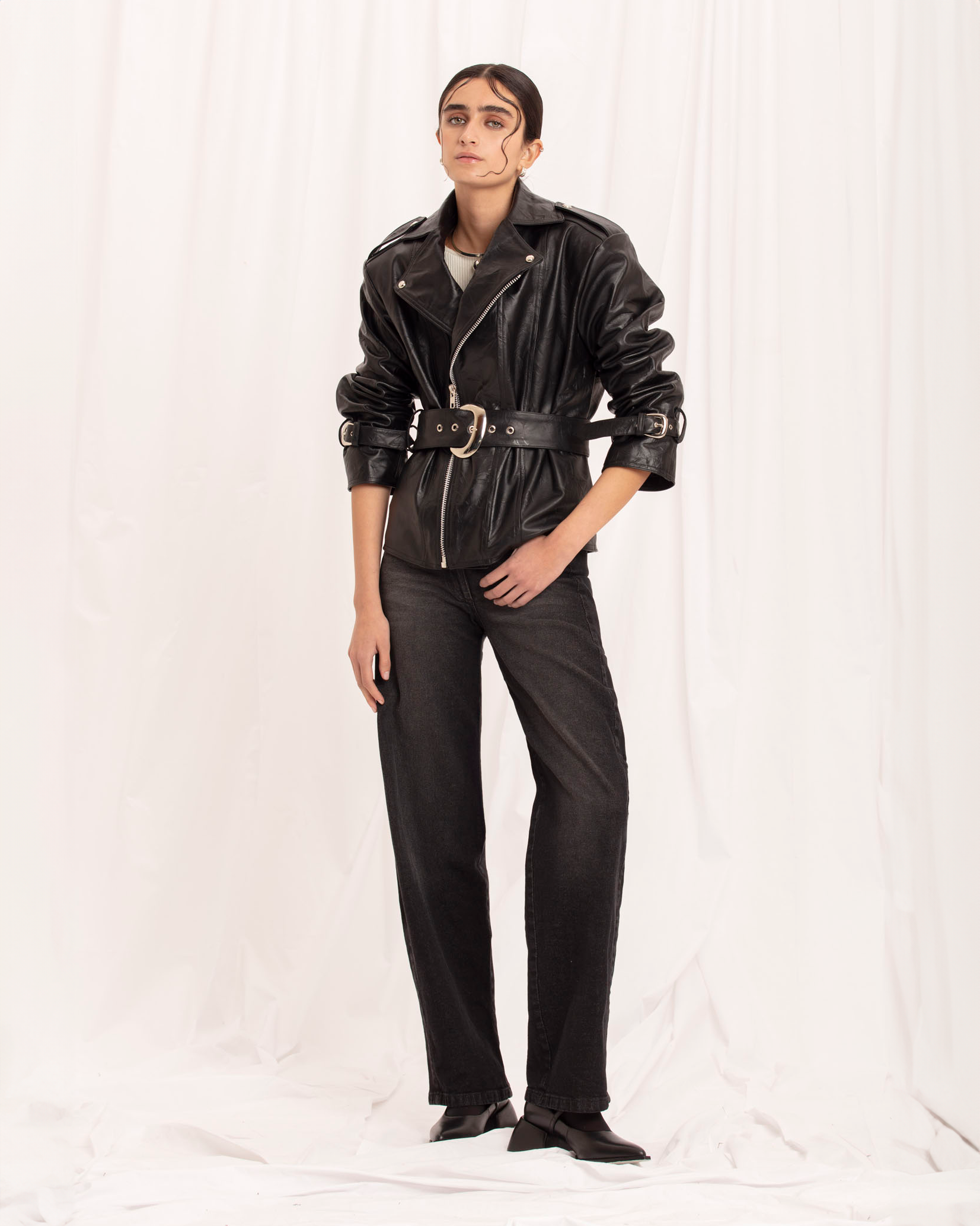 PRE-ORDER / Isabella Black Biker Jacket