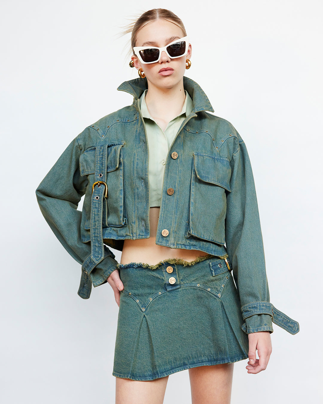 Sinú Oxide Green Skirt
