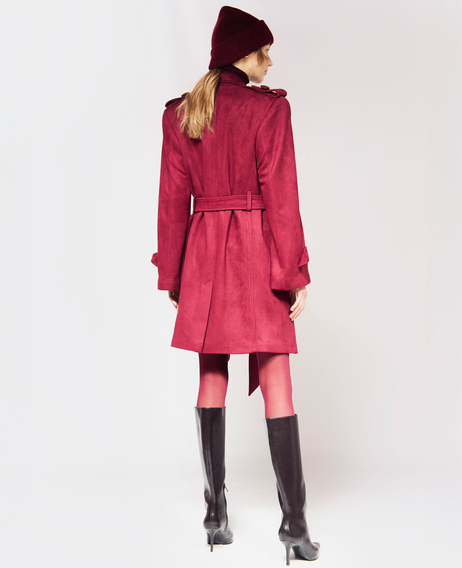 IMMEDIATE DELIVERY Gardenia Bordeaux Coat