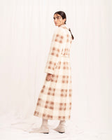 IMMEDIATE DELIVERY / Peggy Coat Cream Tartan