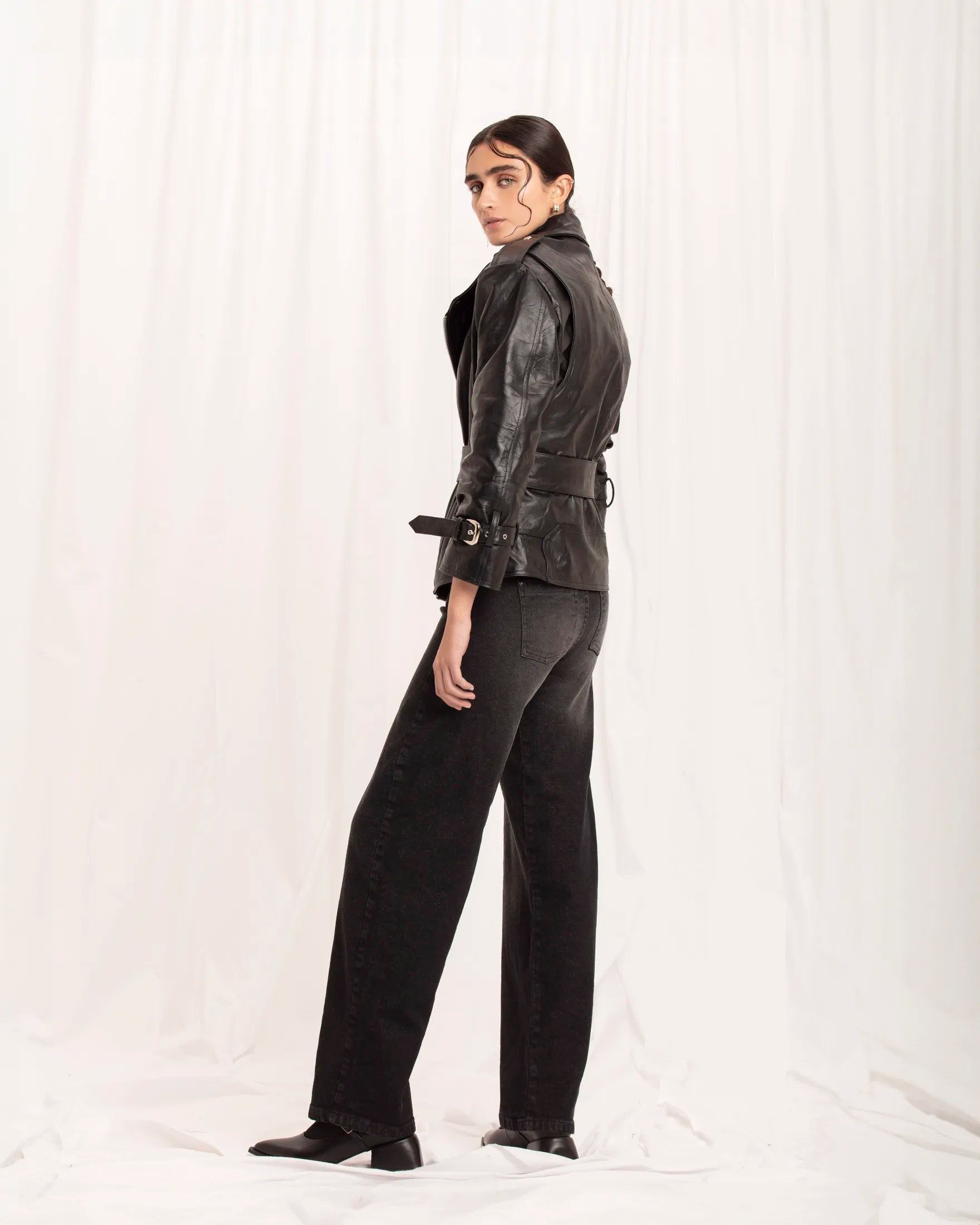 PRE-ORDER / Isabella Black Biker Jacket
