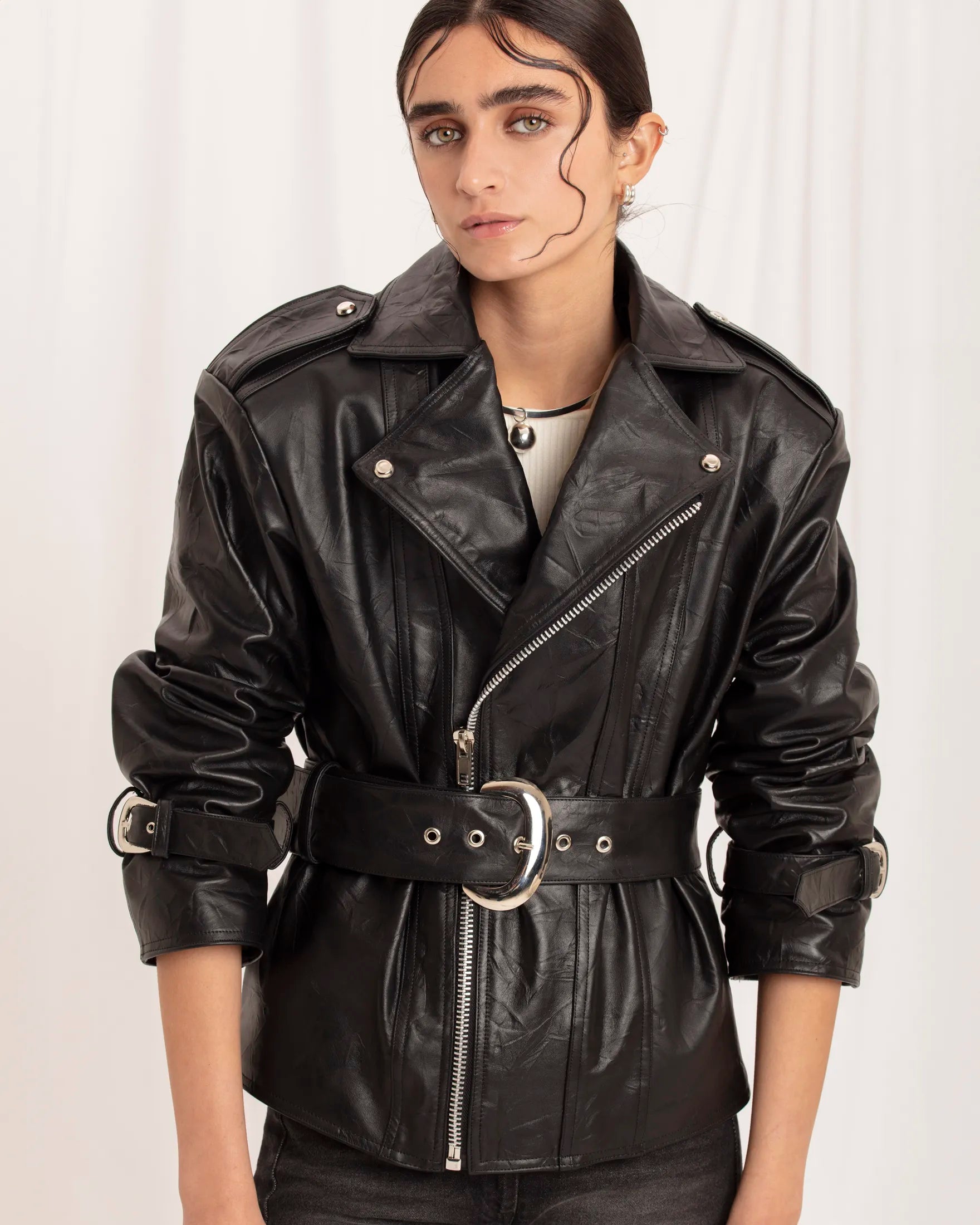 PRE-ORDER / Isabella Black Biker Jacket