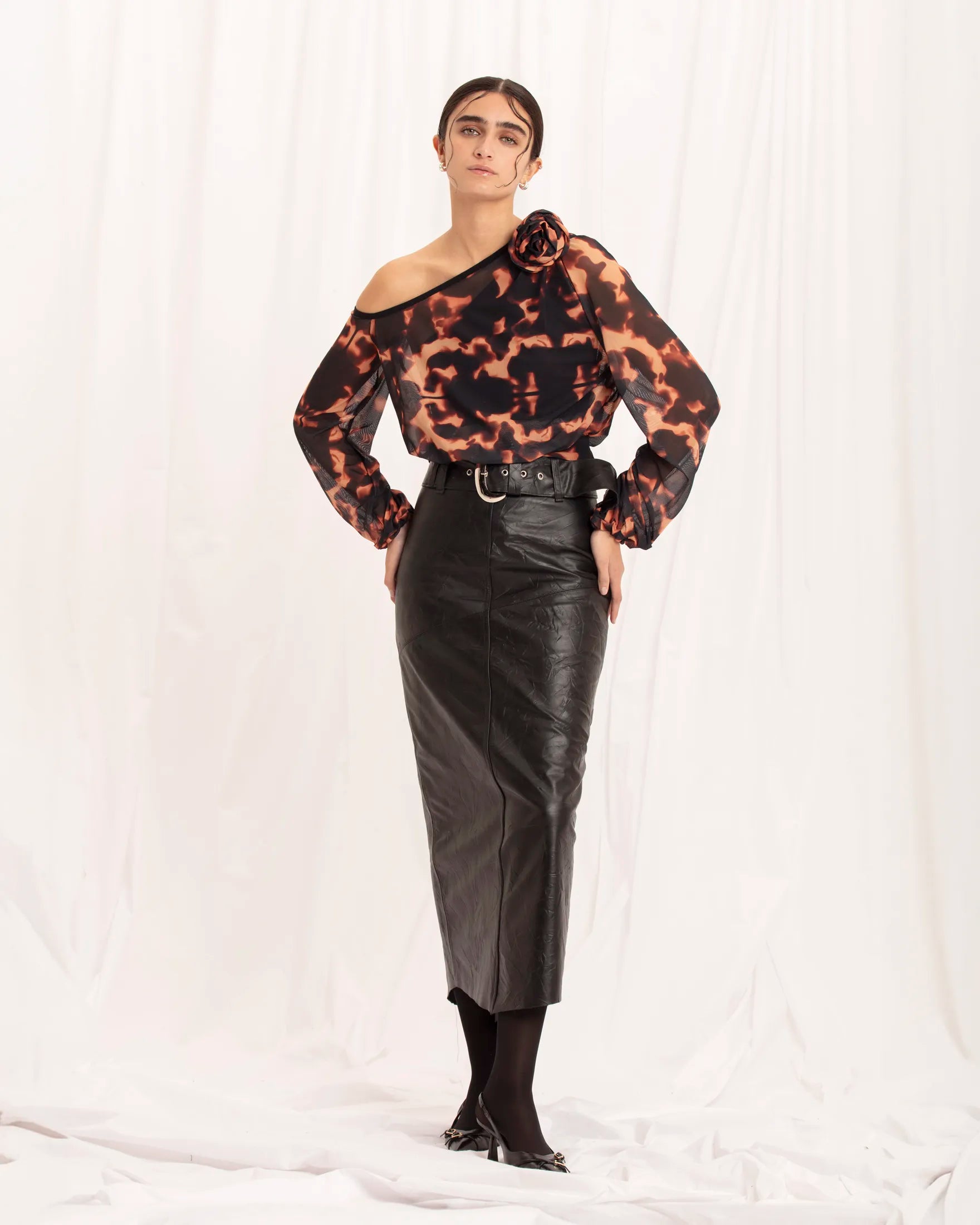 IMMEDIATE DELIVERY / Leandra Leopard Print Bodysuit