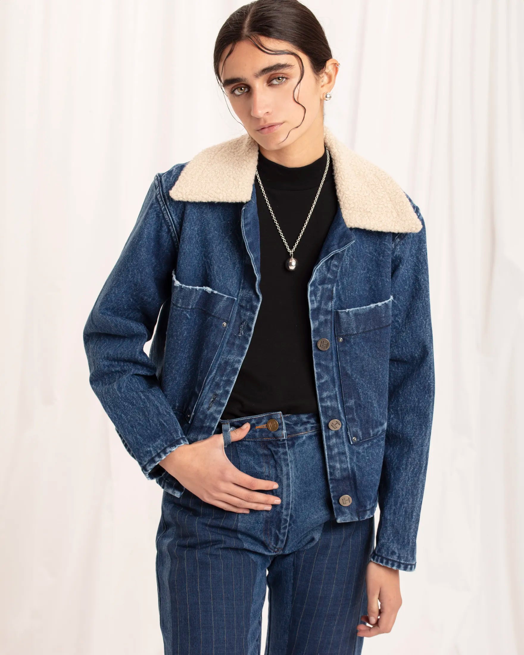 IMMEDIATE DELIVERY/ Debbie Blue Denim Jacket