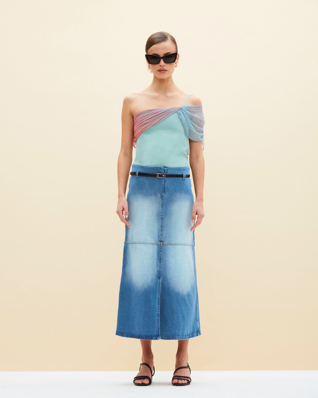 Argentum Medium Wash Skirt