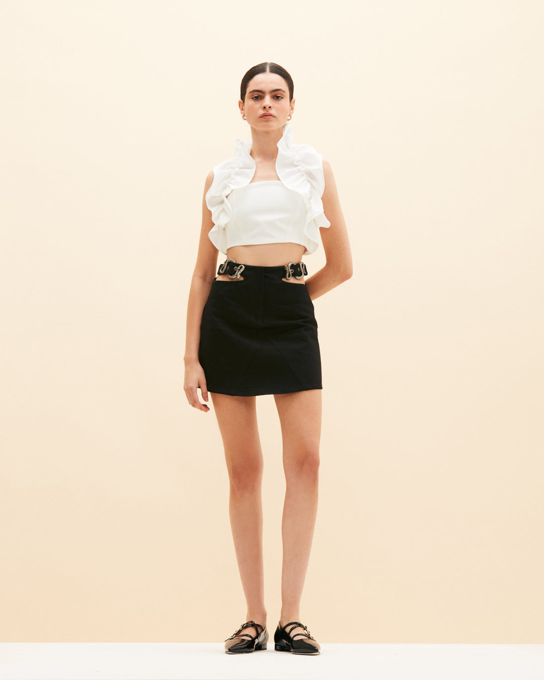 Black Pythom Skirt