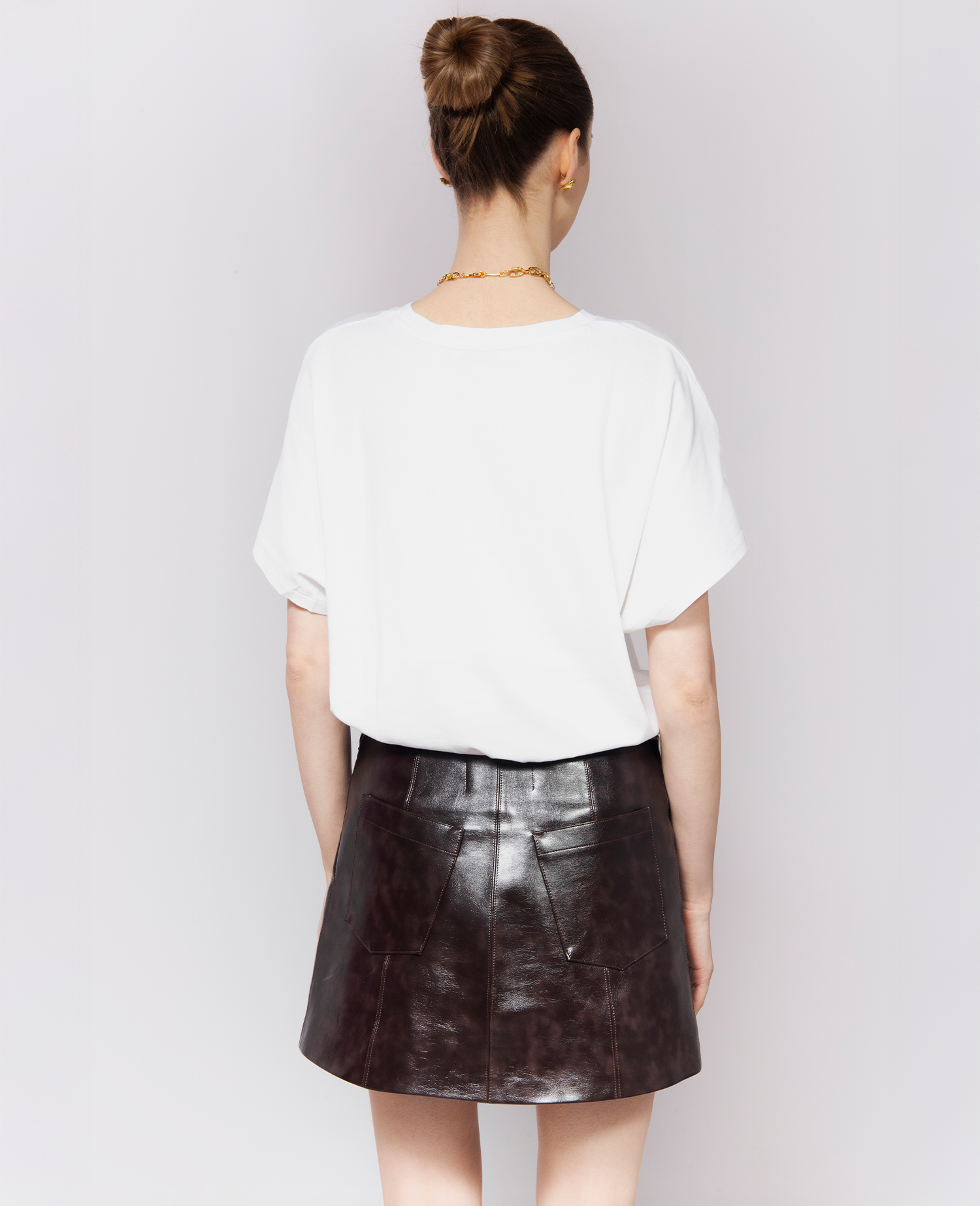 IMMEDIATE DELIVERY Amaranta Bitter Chocolate Skirt