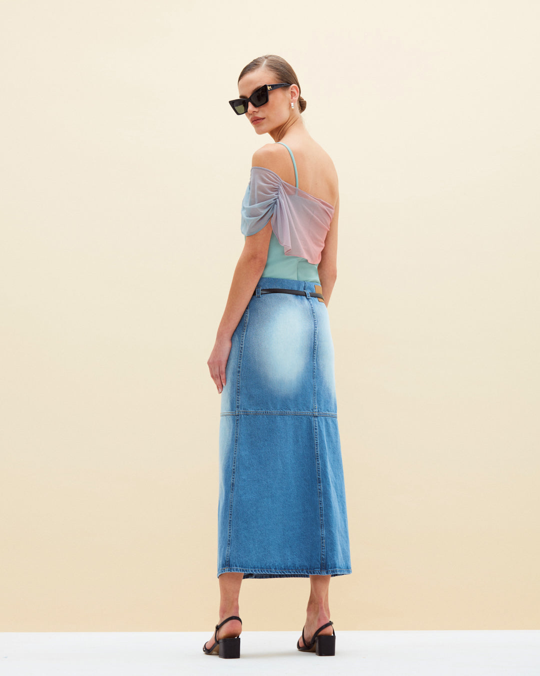 Argentum Medium Wash Skirt