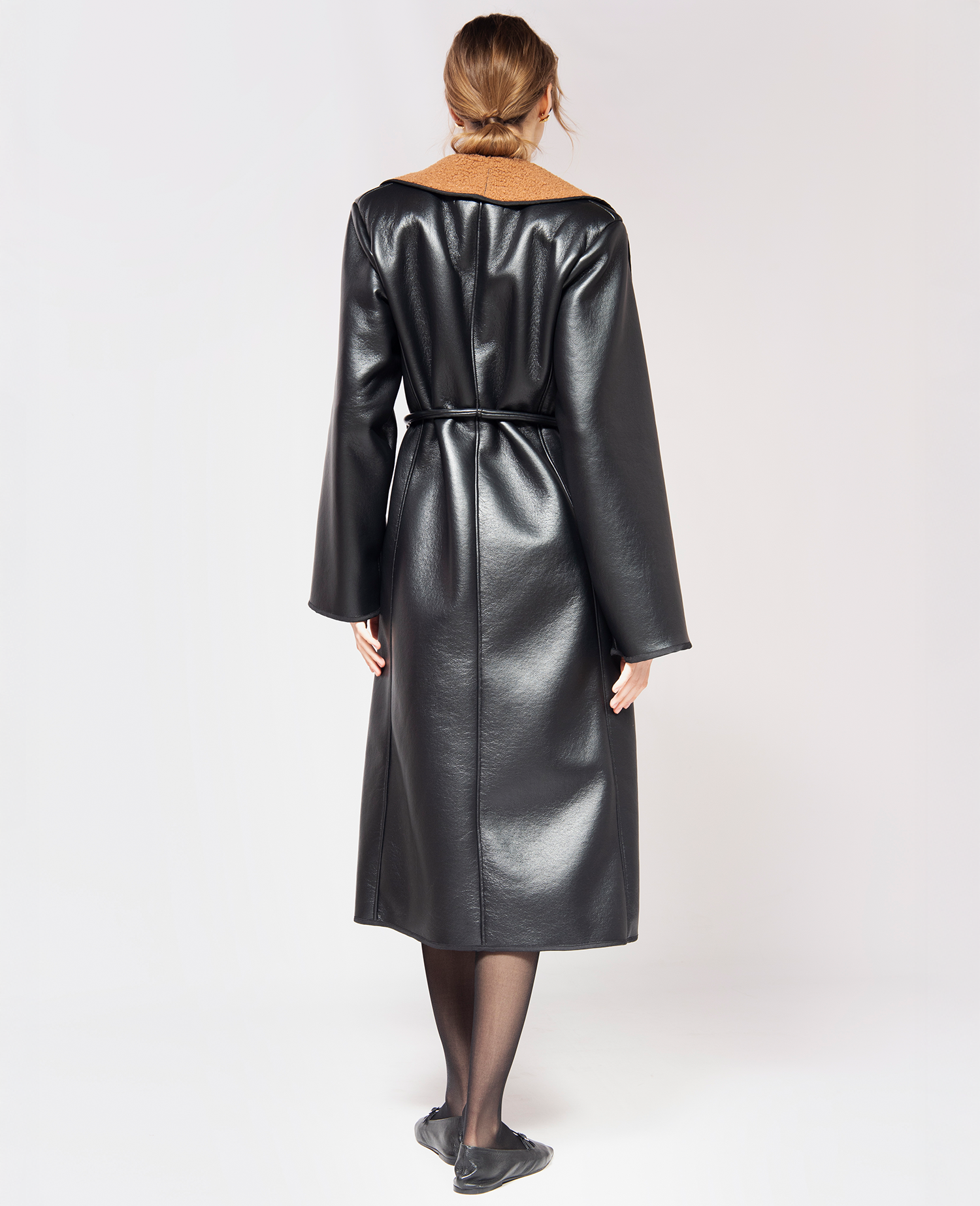IMMEDIATE DELIVERY Malena Coat / Black & Caramel