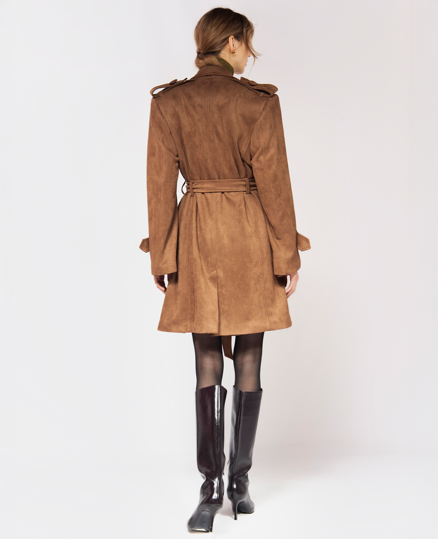 IMMEDIATE DELIVERY Gardenia Brown Coat