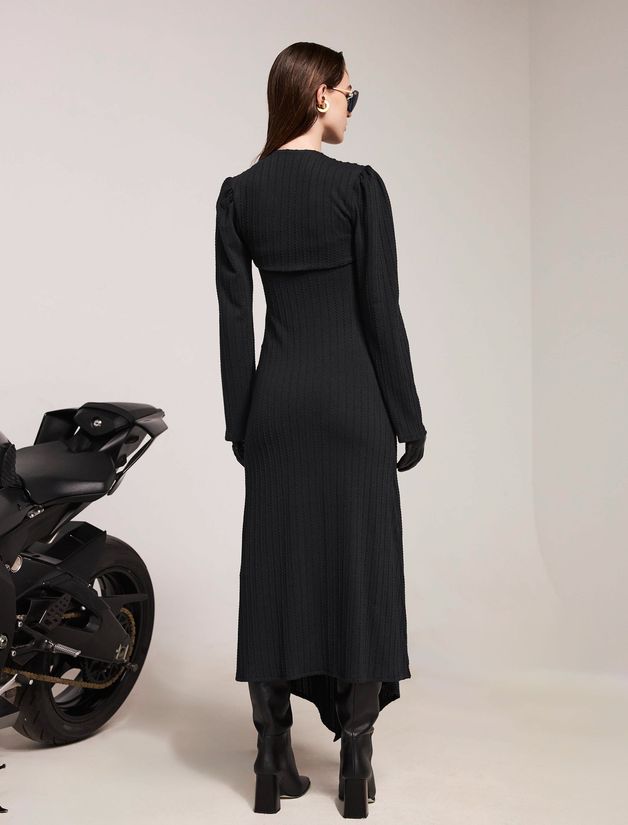 Temu Black Dress