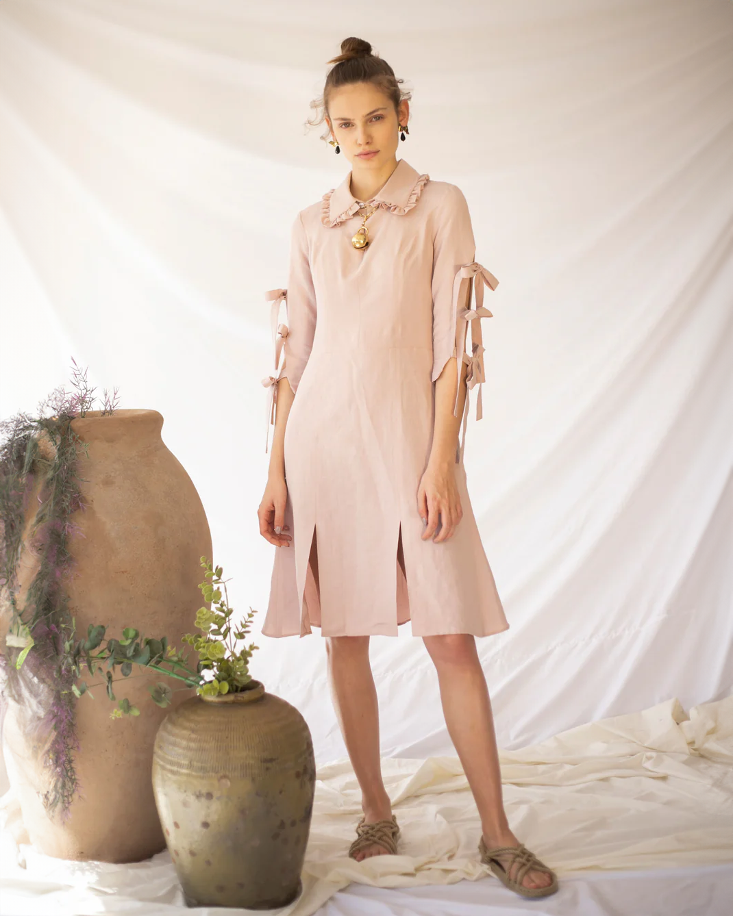 LINUM Dress - Nude