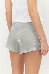 IMMEDIATE DELIVERY - Achao Silver Green Shorts