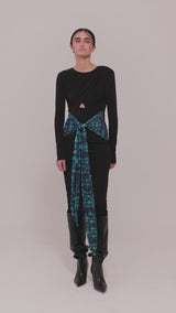 Immediate delivery - Rosette Dress Turquoise