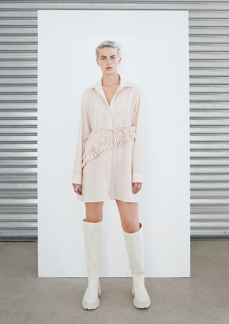 Vincent Shirt - Dress Rosewater Pink