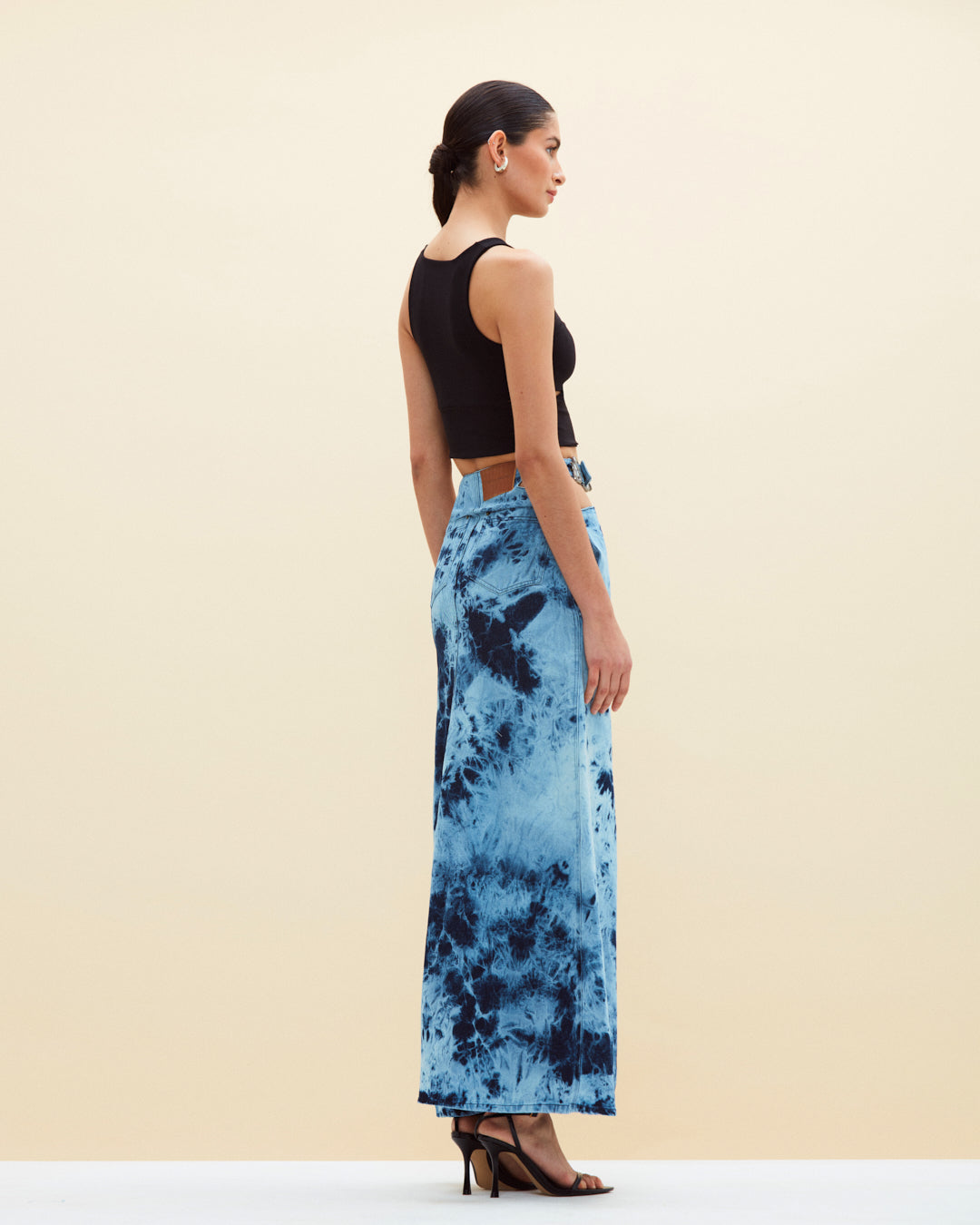 Cosima Skirt Blue Tie Dye