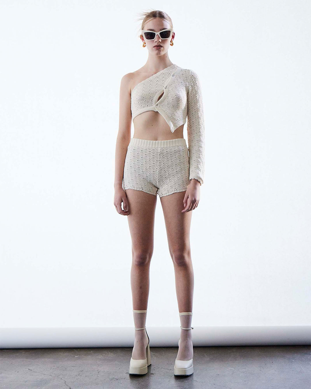 Knit Top Tigris Alabaster White