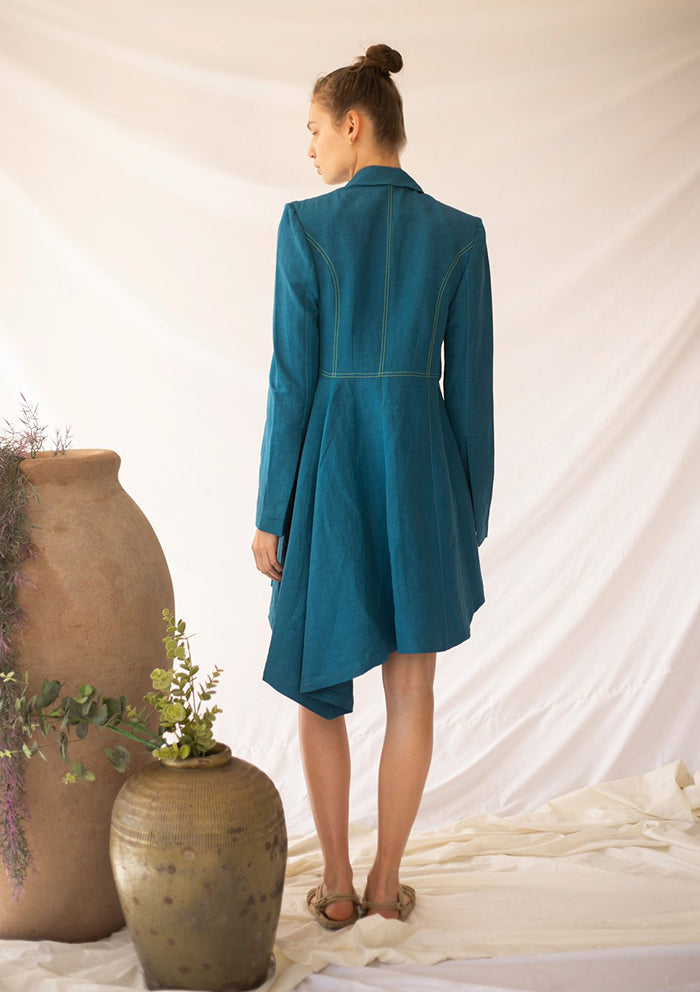 DEEP Blazer-Dress - Turquoise